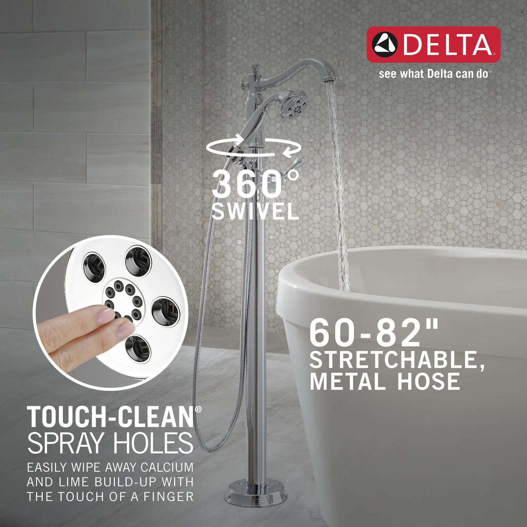 FM Tub Filler Trim w/ HS 1H w/o Handle (Recertified)