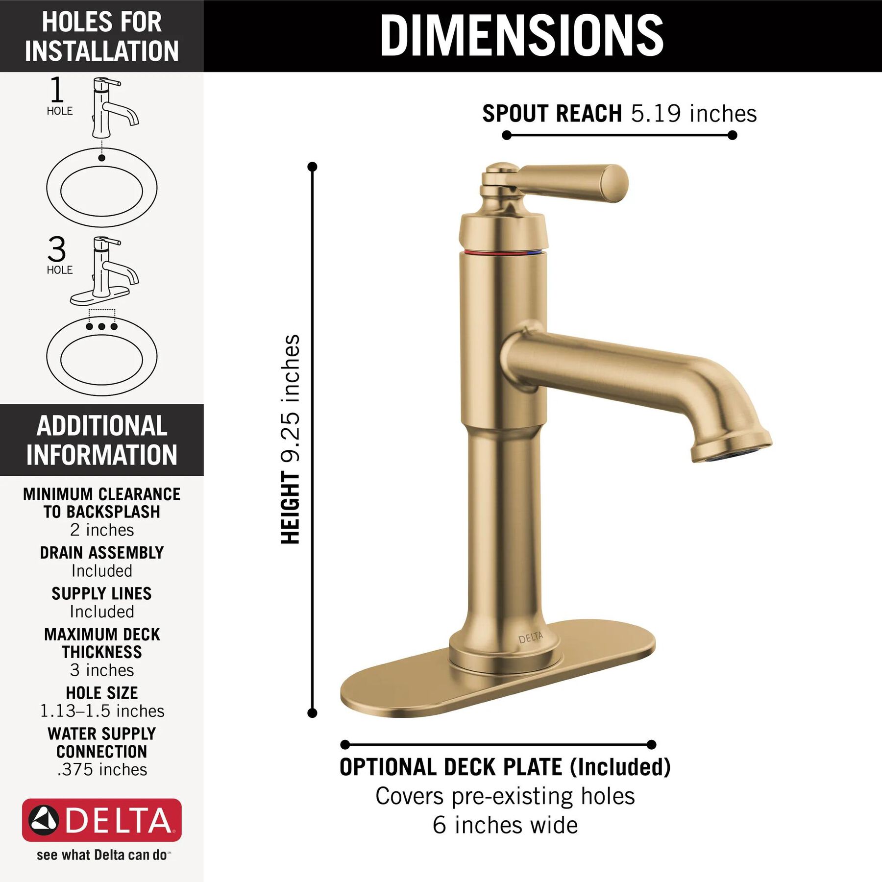 Single Handle Bathroom Faucet