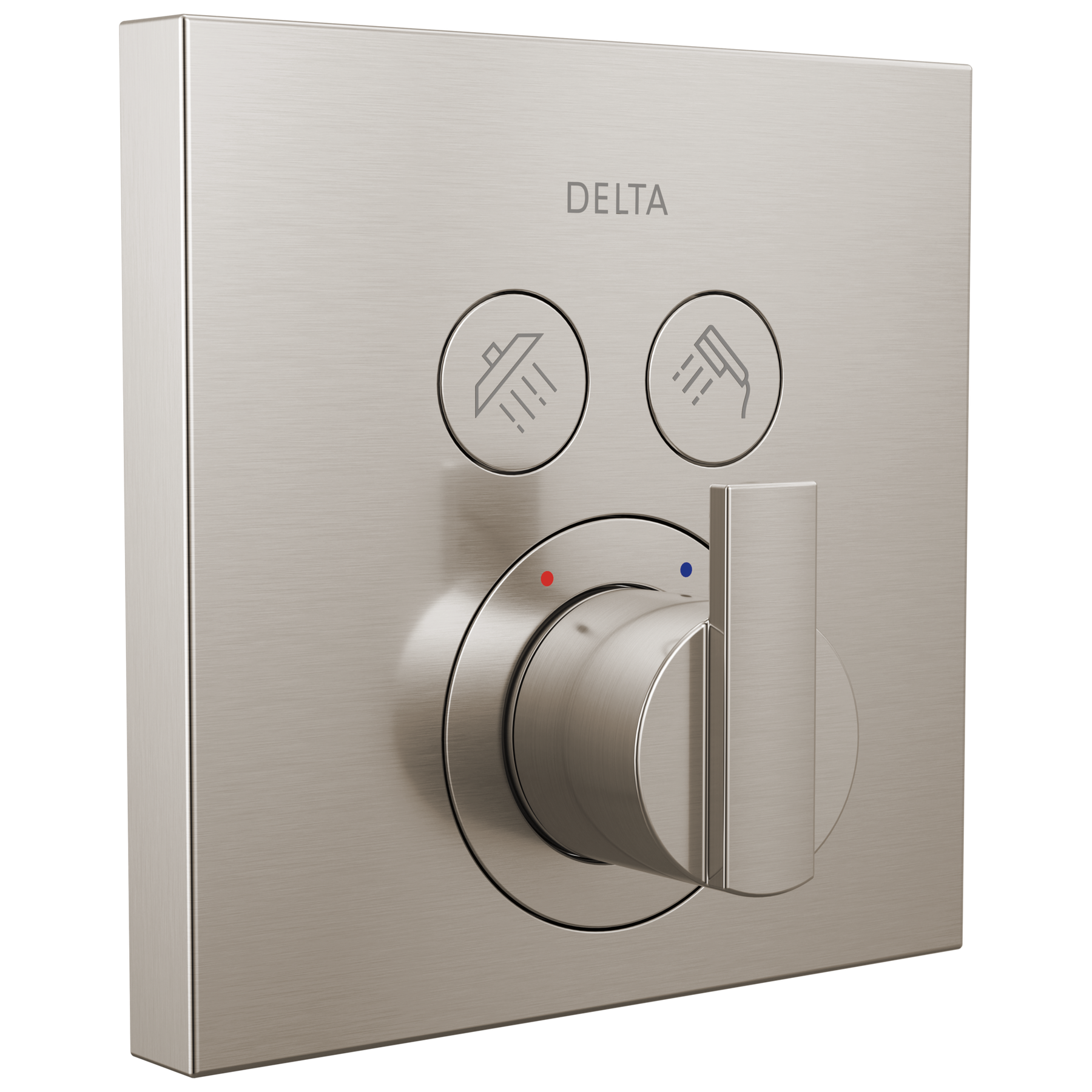 Angular Modern Push-Button Shower
