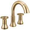 Two Handle Widespread Pull Down Bathroom Faucet