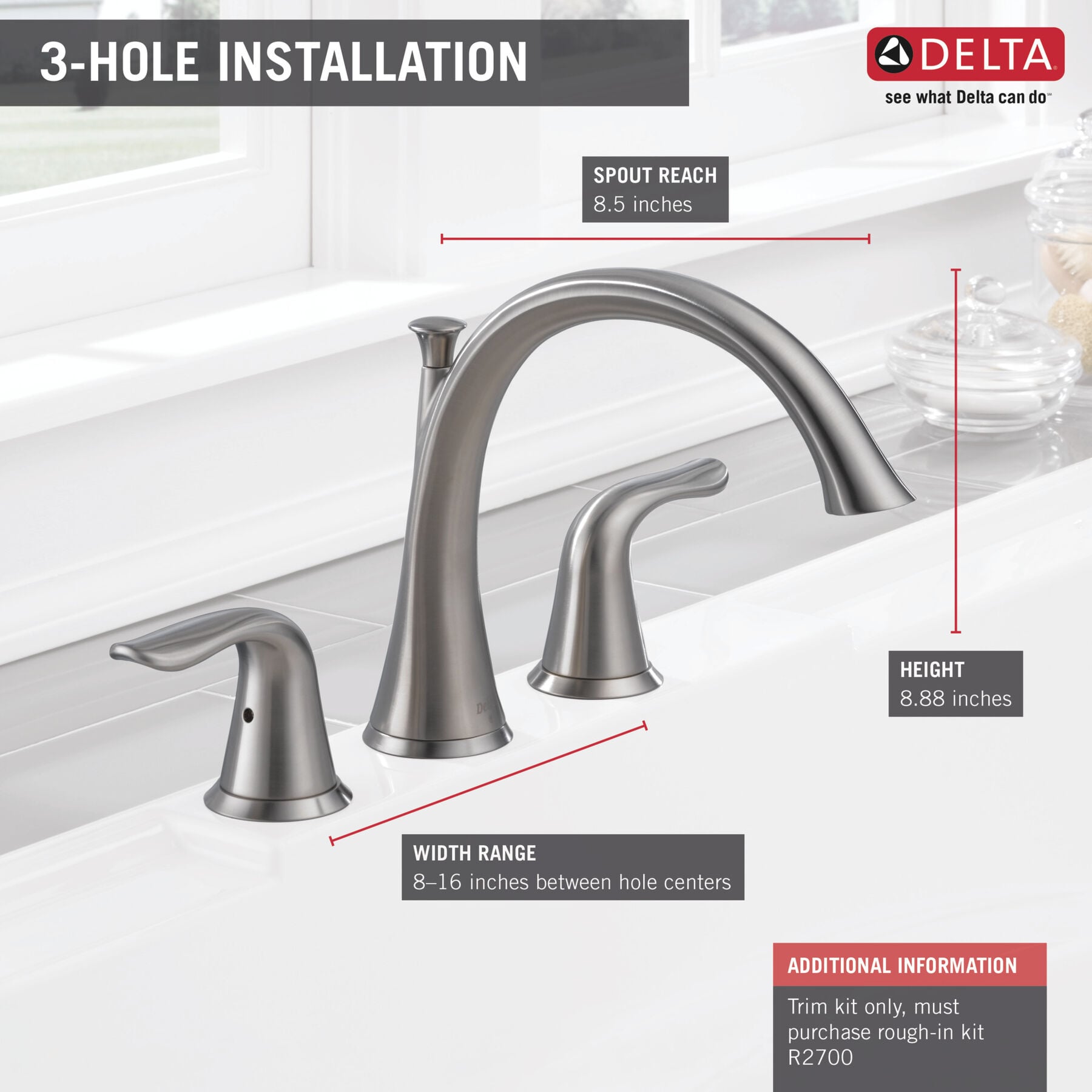 Roman Tub Faucet Trim (Recertified)