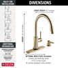 Single Handle Pull-Down Kitchen Faucet with Touch<sub>2</sub>O&reg; Technologyand Soap Dispenser