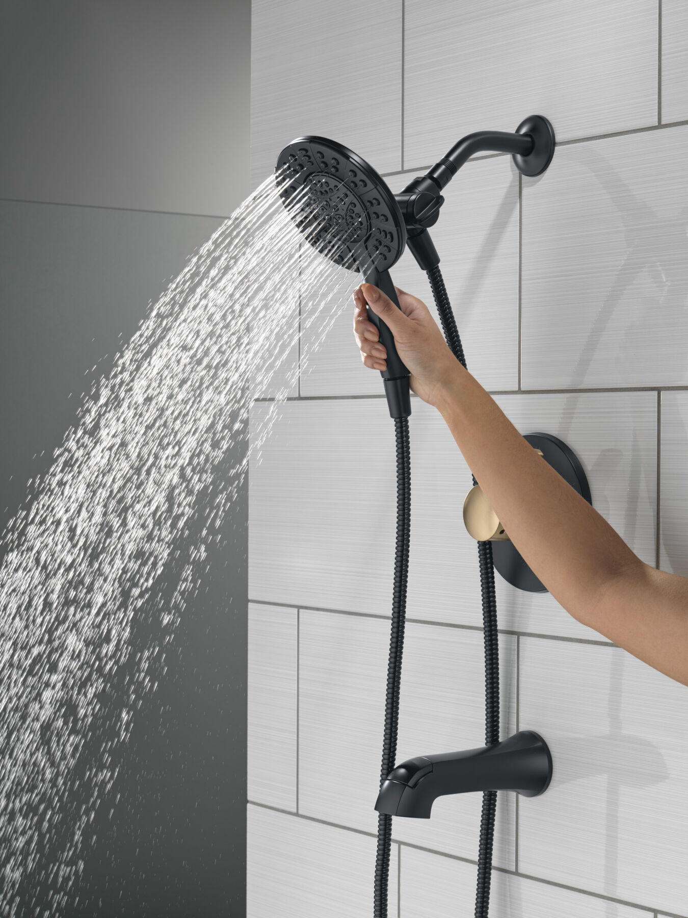 Tub Shower Trim with Universal Rough Bundle