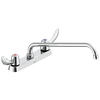 Two Handle 8 In Cast Deck-Mount Faucet