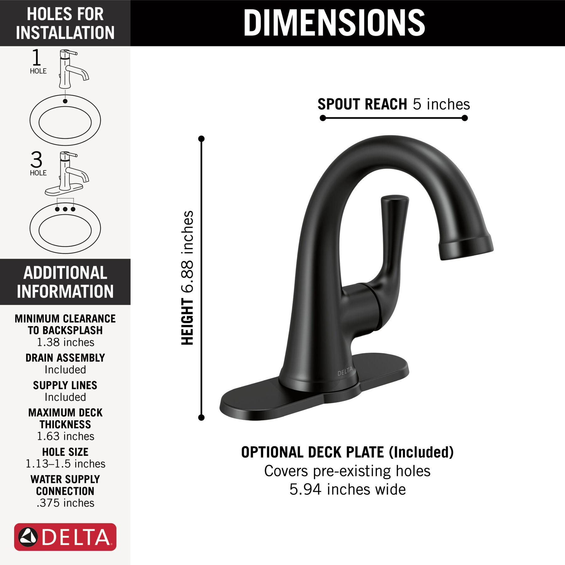 Single Handle Bathroom Faucet