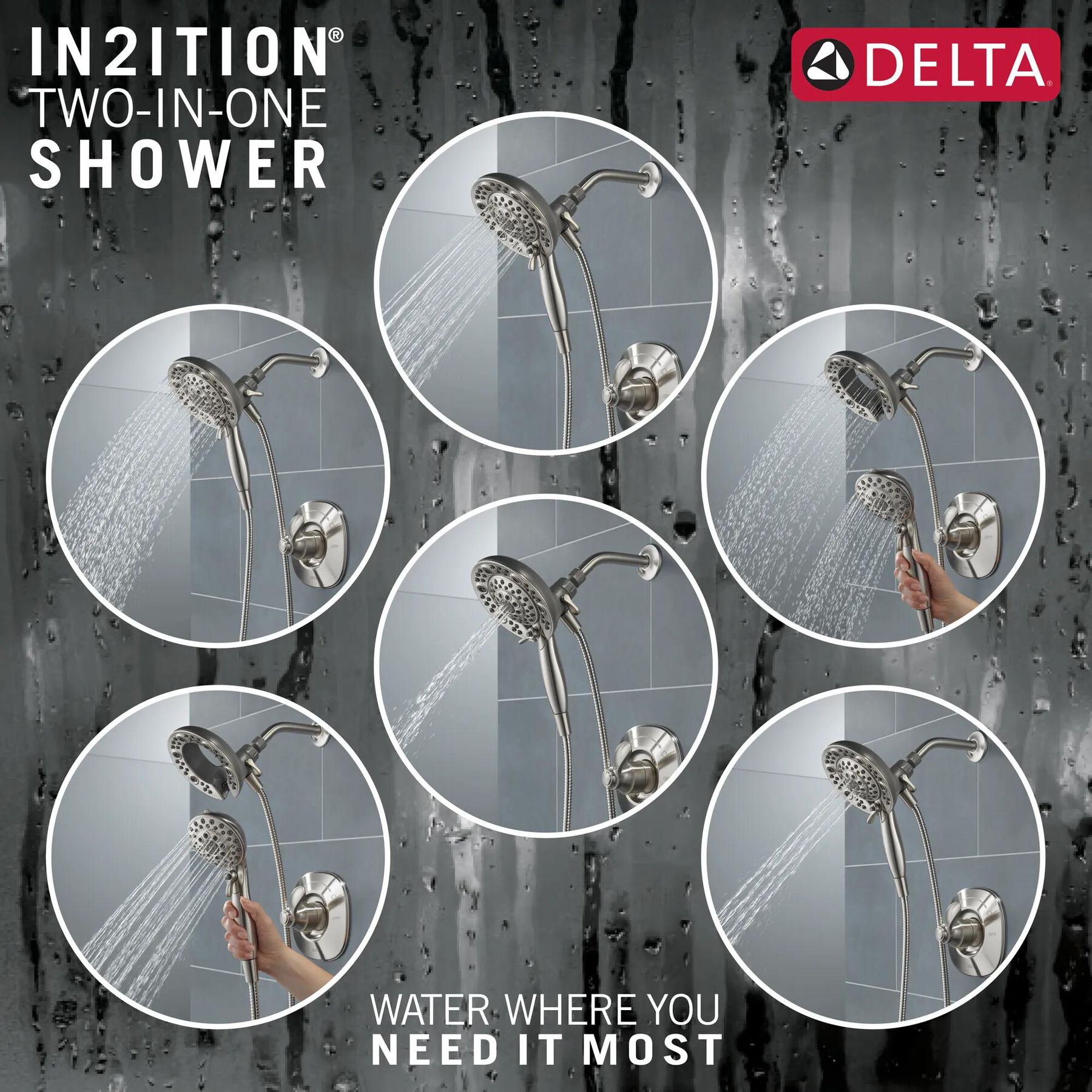 Monitor&reg; 14 Series Shower Only with WaterSense&reg; In2ition&reg; Two-in-One Shower