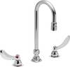 Two Handle 8 In Below Deck-Mount Faucet