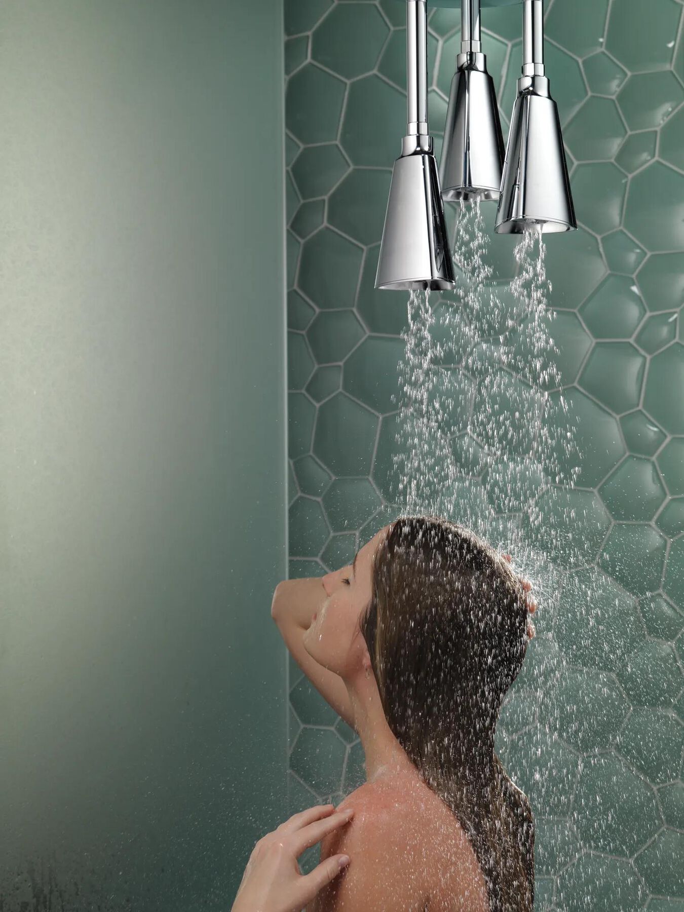 Zura H2OKinetic Pendant Raincan Shower Head