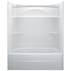 60" x 32"  One Piece Tub Shower-Left Drain
