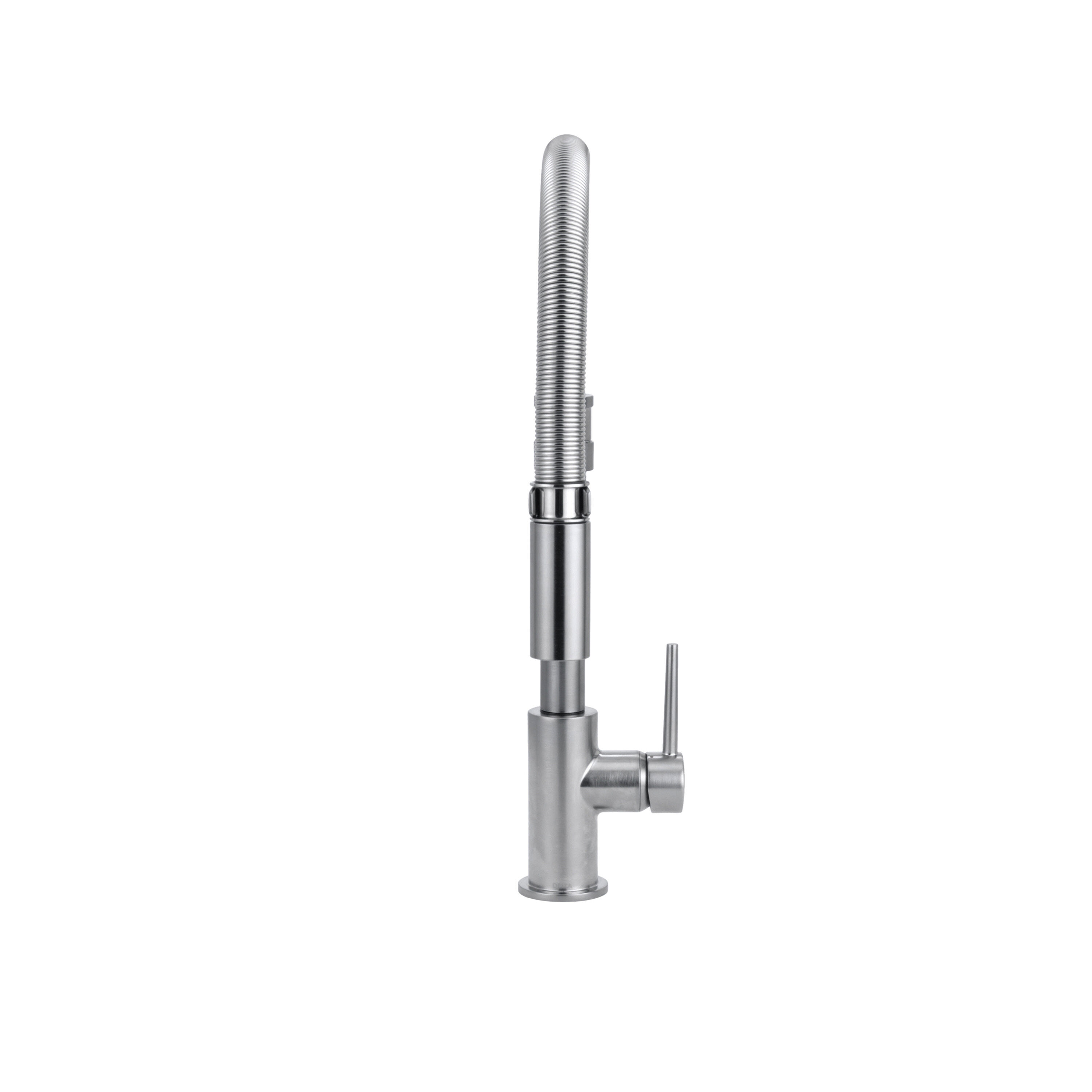 Single-Handle Pull-Down Spring Kitchen Faucet in Arctic Stainless