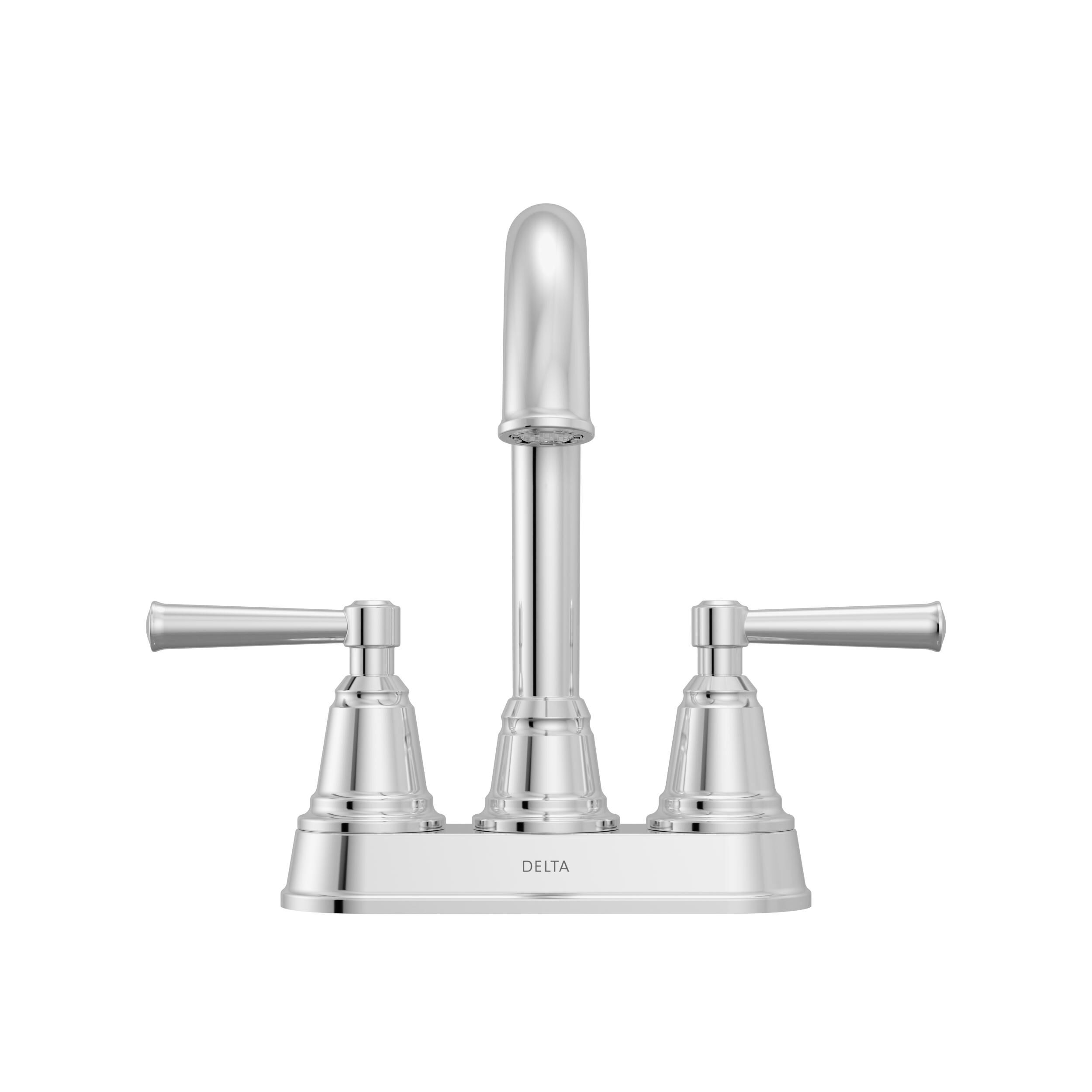 Two Handle Centerset Bathroom Faucet in Chrome 25947LF | Delta Faucet