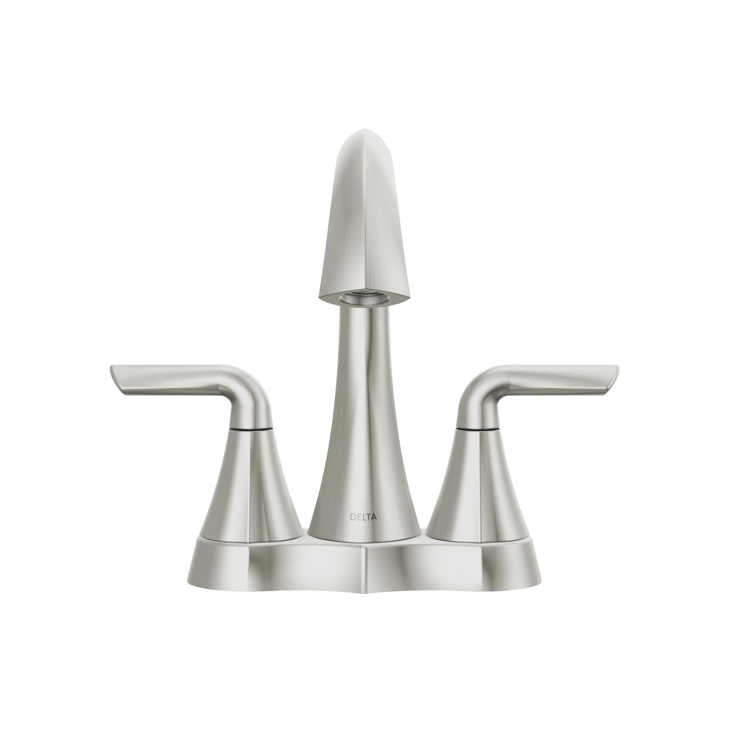 Two Handle Centerset Bathroom Faucet in Spotshield Brushed Nickel