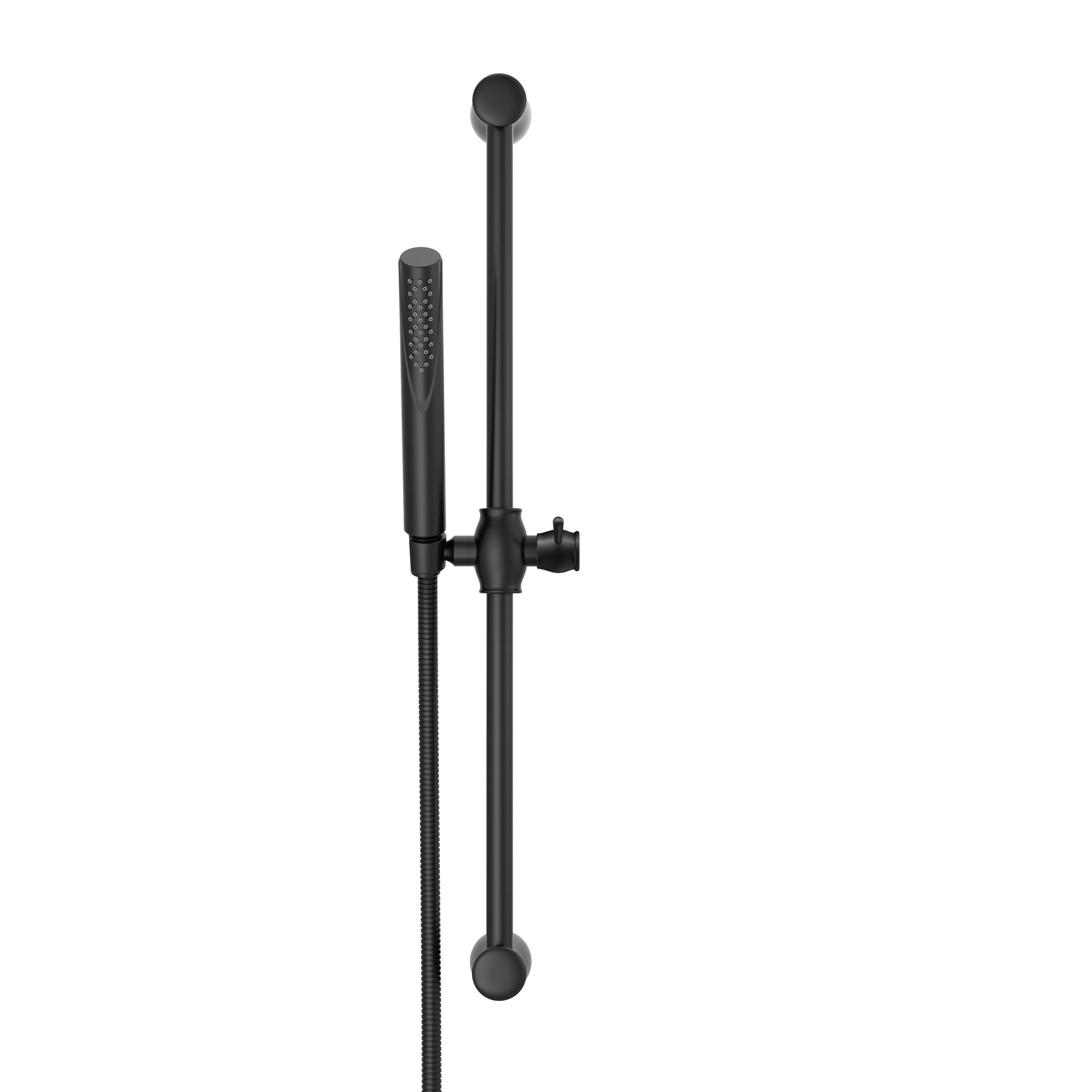 Premium Single-Setting Slide Bar Hand Shower in Matte Black 57085