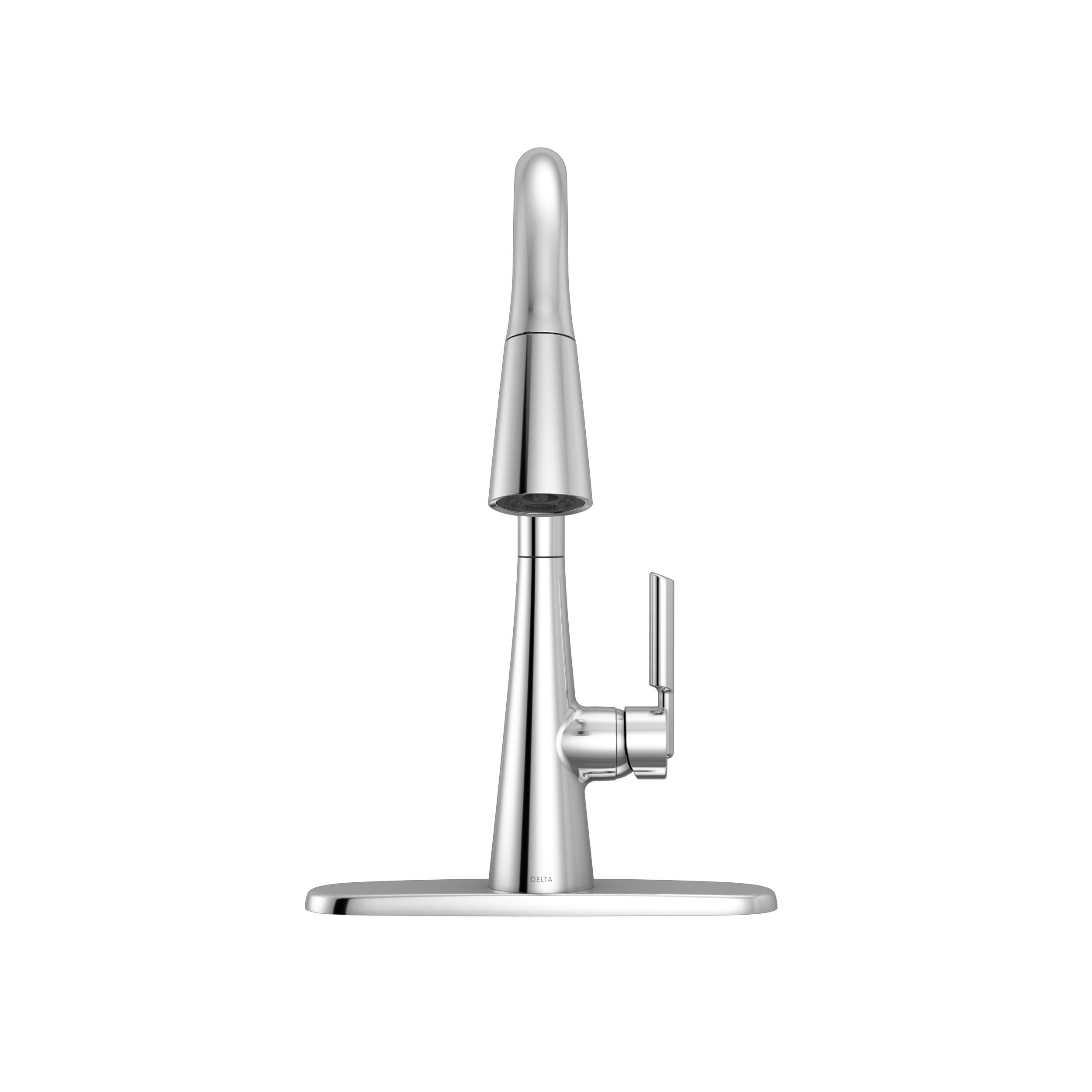 Single Handle Kitchen Pull-Down Faucet in Chrome 19846Z-DST