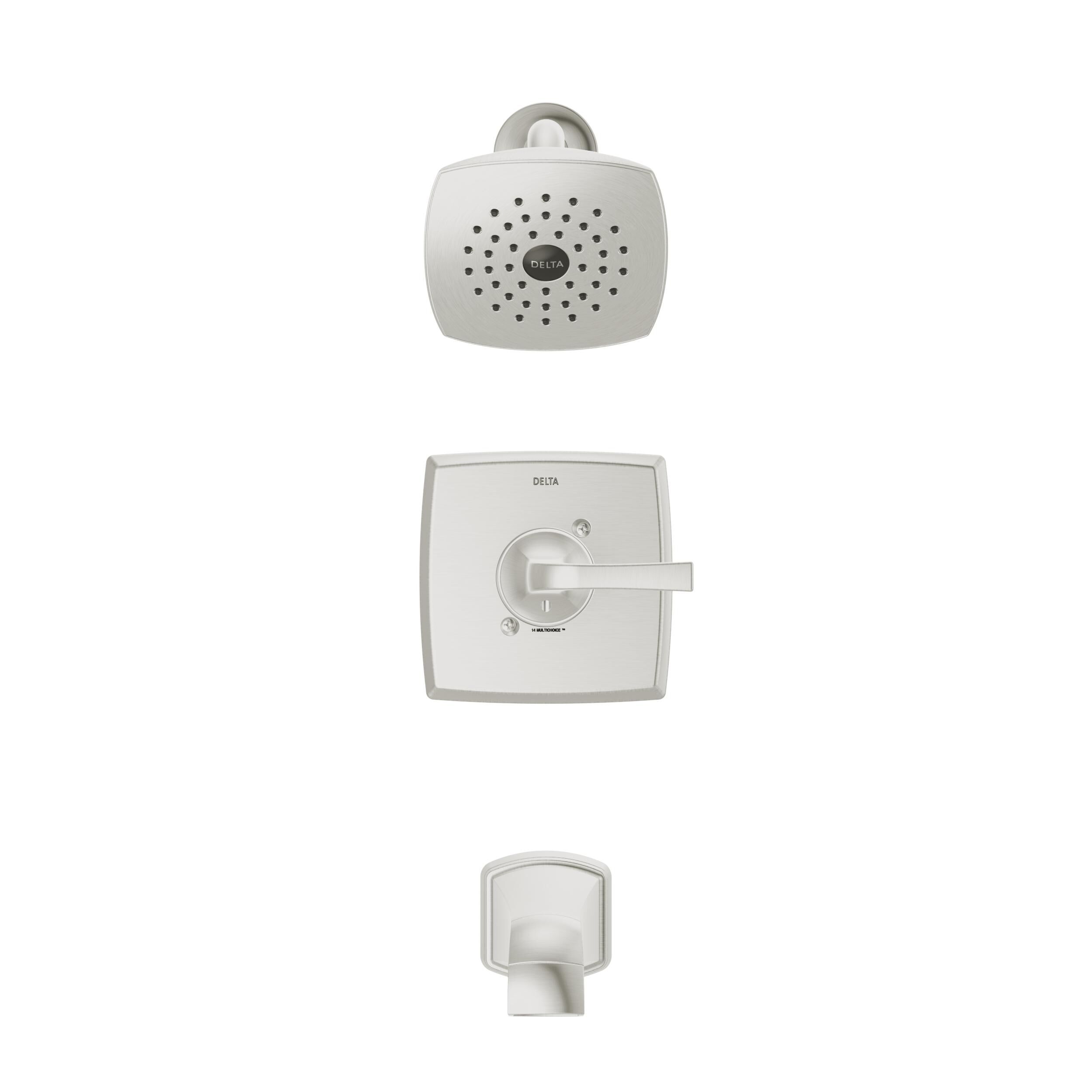 Monitor® 14 Series Tub and Shower in Stainless 144854-SS | Delta
