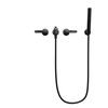 Two Handle Wall Mount Tub Filler Trim with Hand Shower