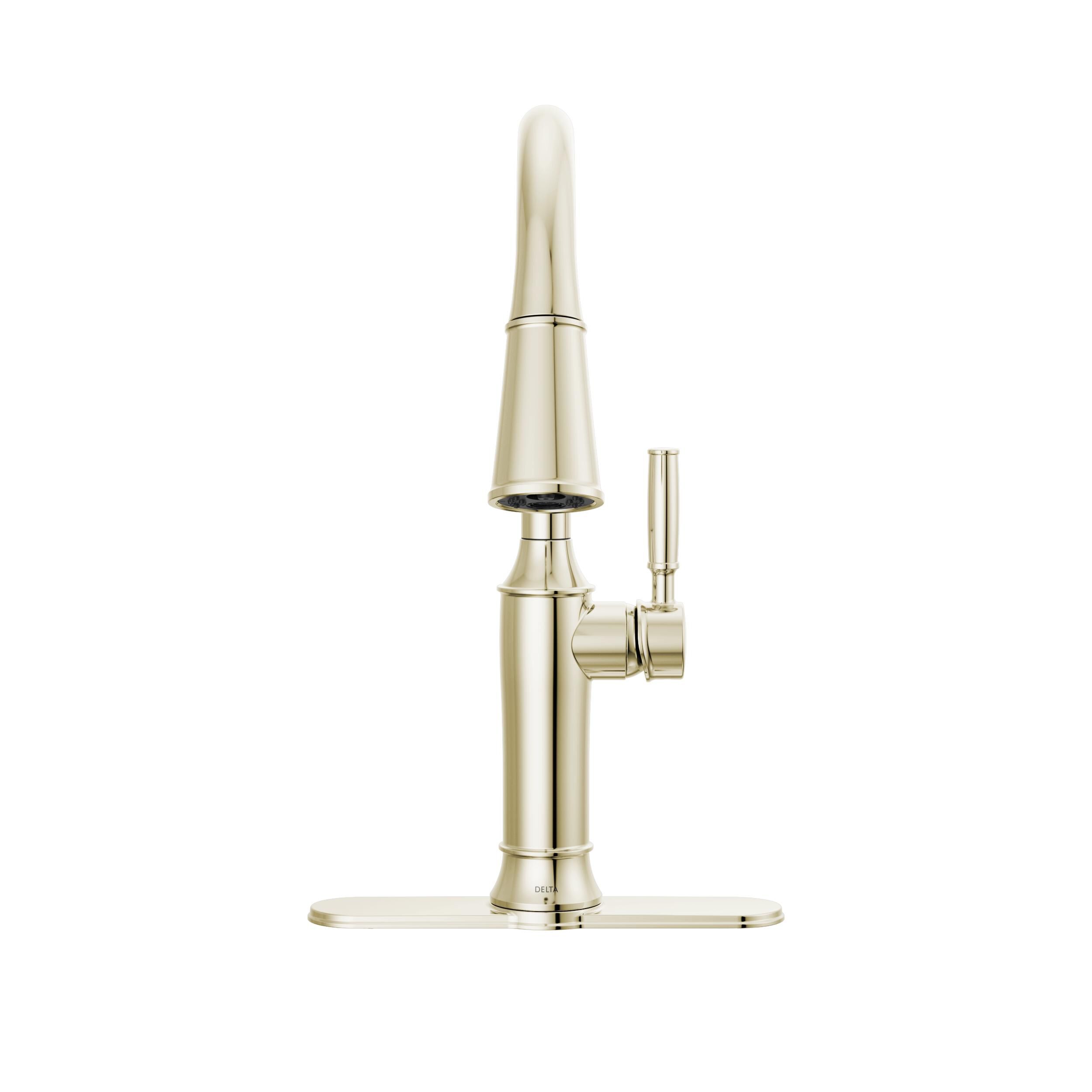 Single Handle Pull-Down Kitchen Faucet in Lumicoat® Polished