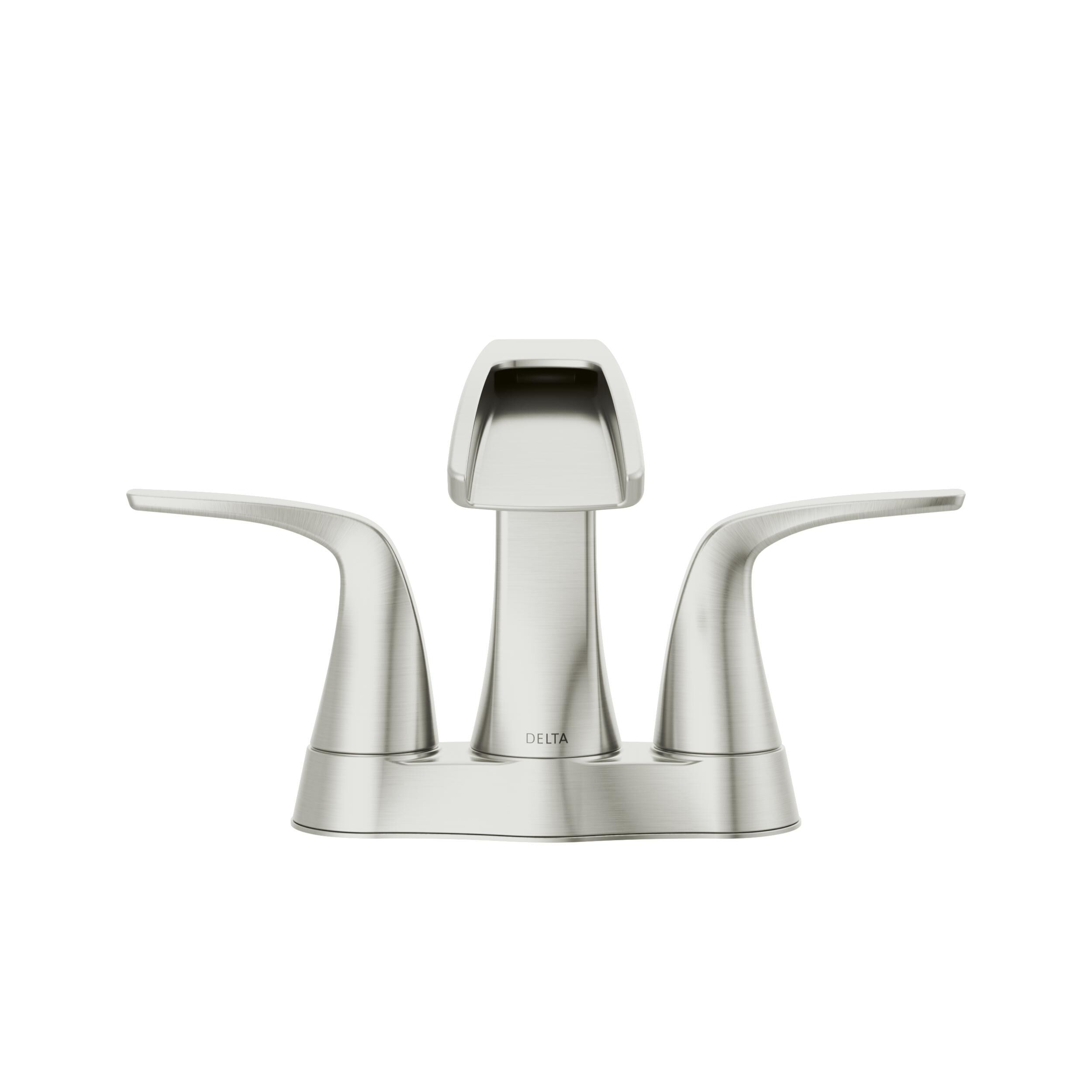 Two Handle Centerset Bathroom Faucet in Stainless 25724LF-SS-ECO
