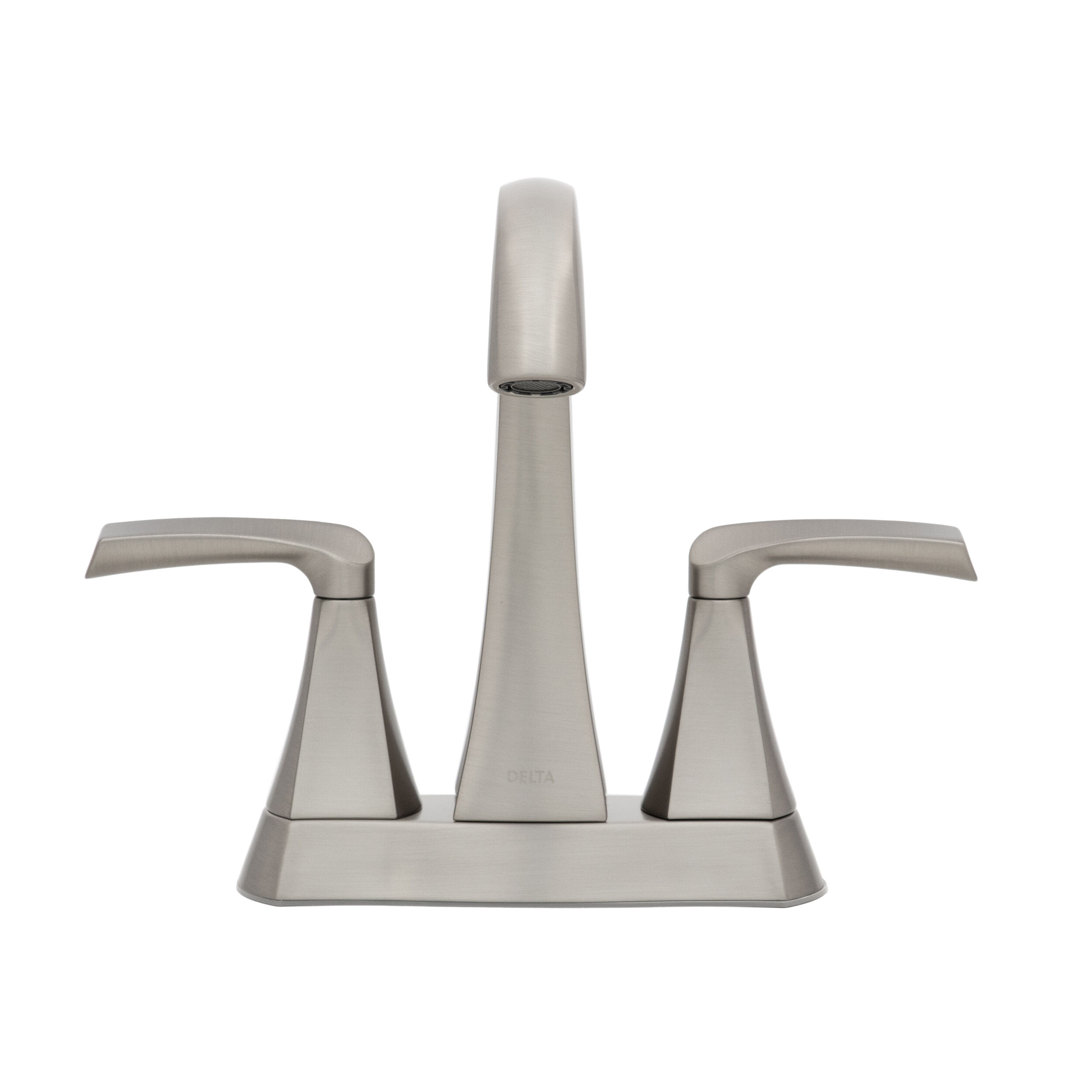 ナリタ　薄端 2点セット Two Handle Centerset Bathroom Faucet in Spotshield Brushed Nickel