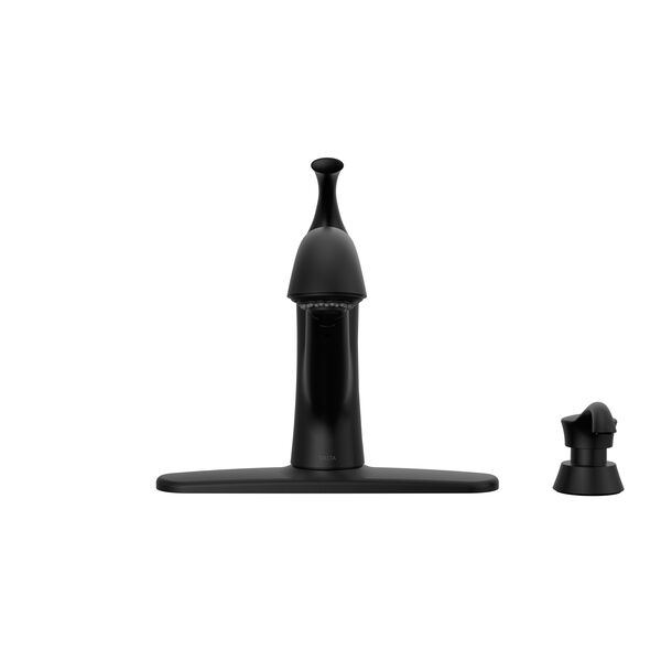 Single Handle Pull-Out Kitchen Faucet with Soap Dispenser