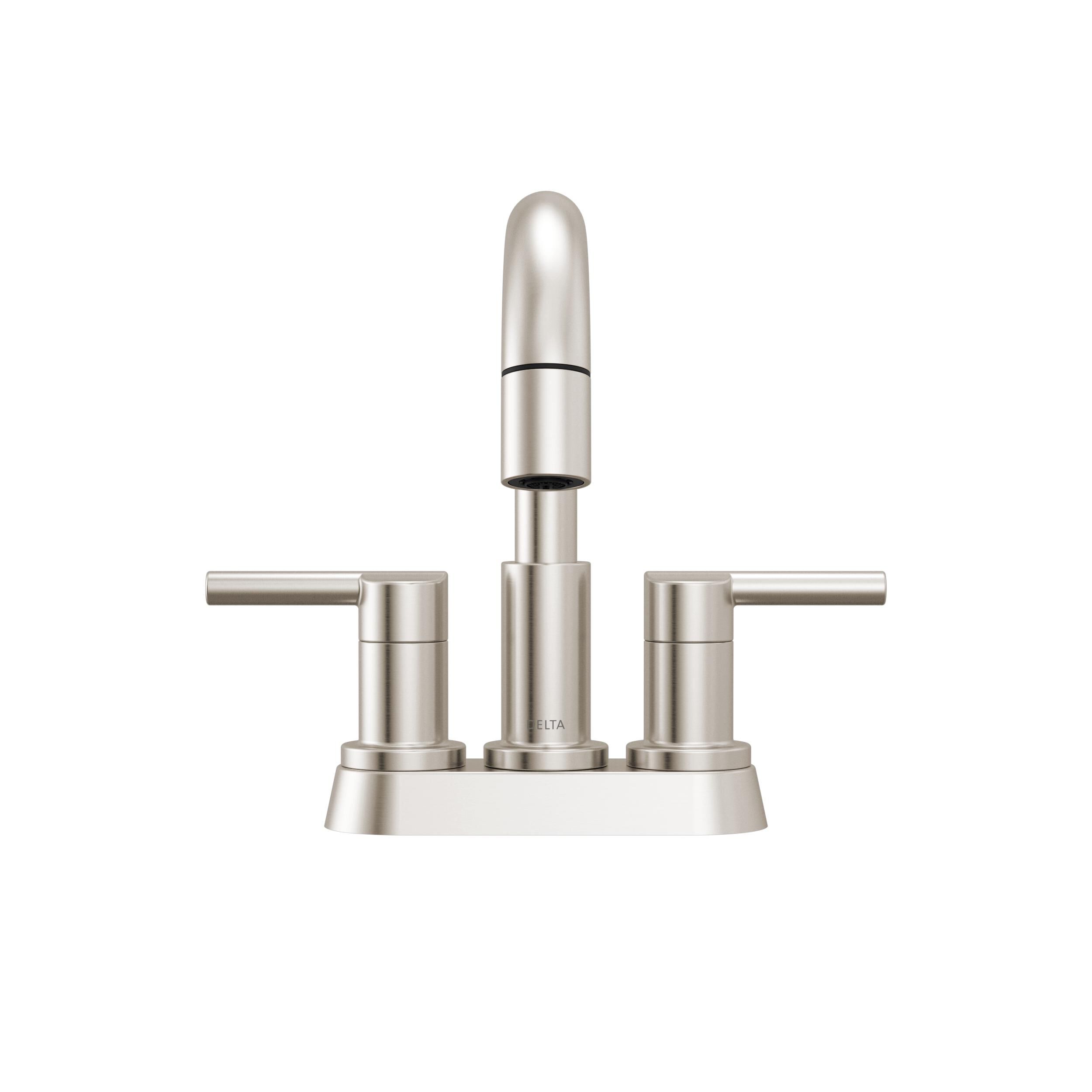 Two Handle Centerset Pull-Down Bathroom Faucet in Stainless