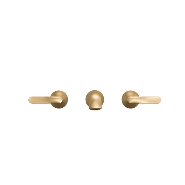 Two Handle Wall Mount Bathroom Faucet