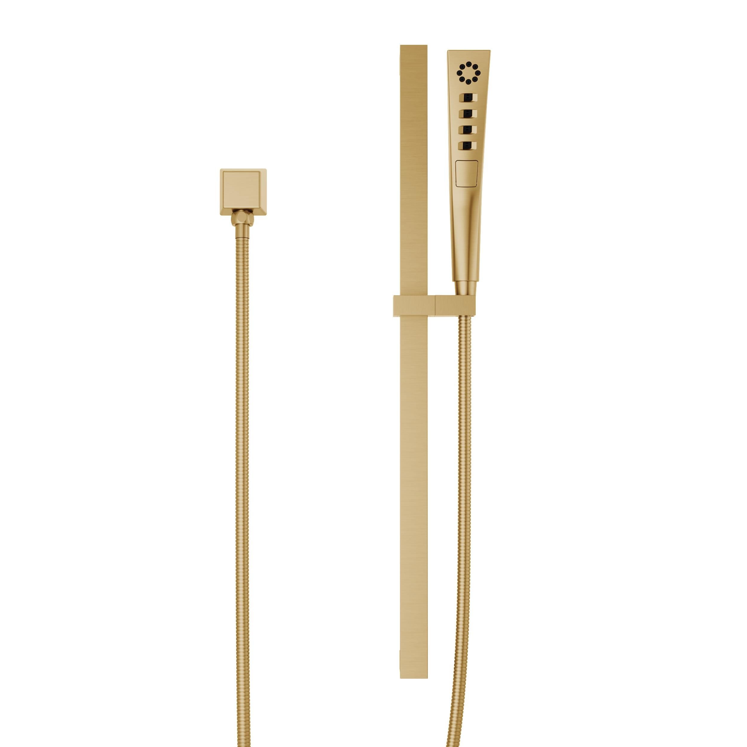 H2Okinetic® 3-Setting Slide Bar Hand Shower in Lumicoat® Champagne
