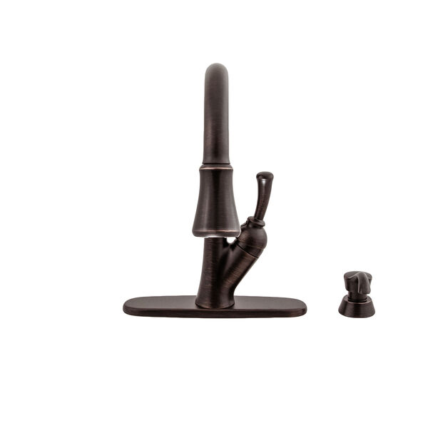 Single Handle Pull-Down Kitchen Faucet with Soap Dispenser and ShieldSpray&reg; Technology (Recertified)
