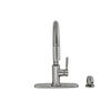 Single Handle Pull-Down Kitchen Faucet with Soap Dispenser (Recertified)
