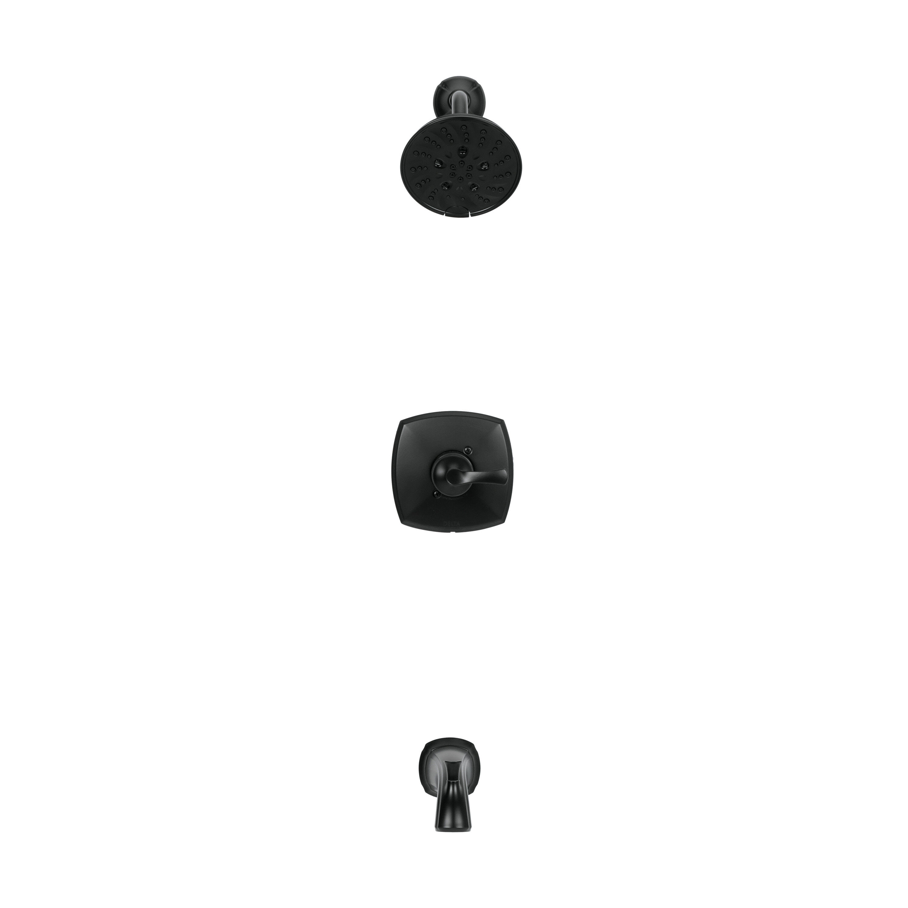 Monitor 14 Series Tub and Shower Trim in Matte Black 144748-BL