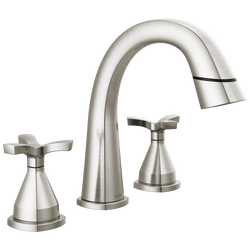 Two Handle Widespread Pull Down Bathroom Faucet
