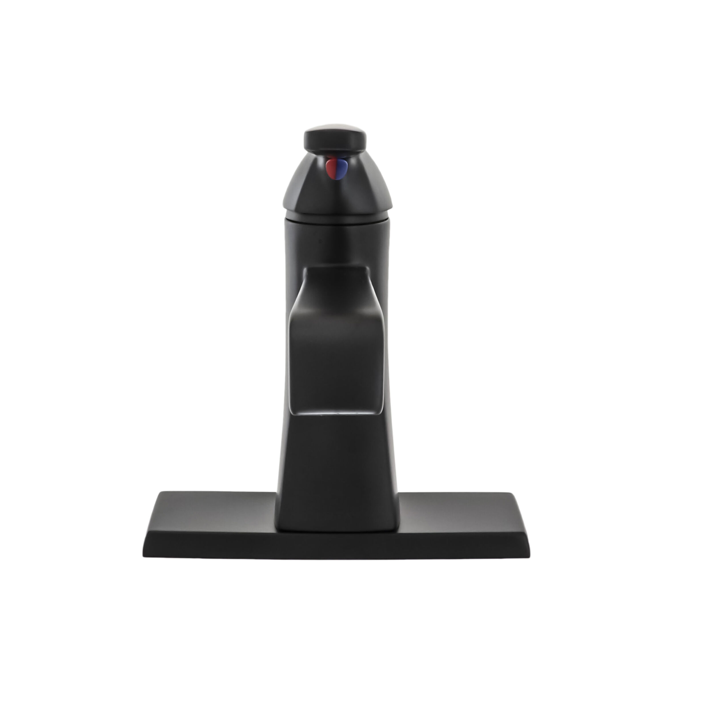 Single Handle Lavatory Faucet - Metal Pop-Up in Matte Black 564