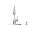 Single Handle Pull-Down Kitchen Faucet with Soap Dispenser and ShieldSpray Technology