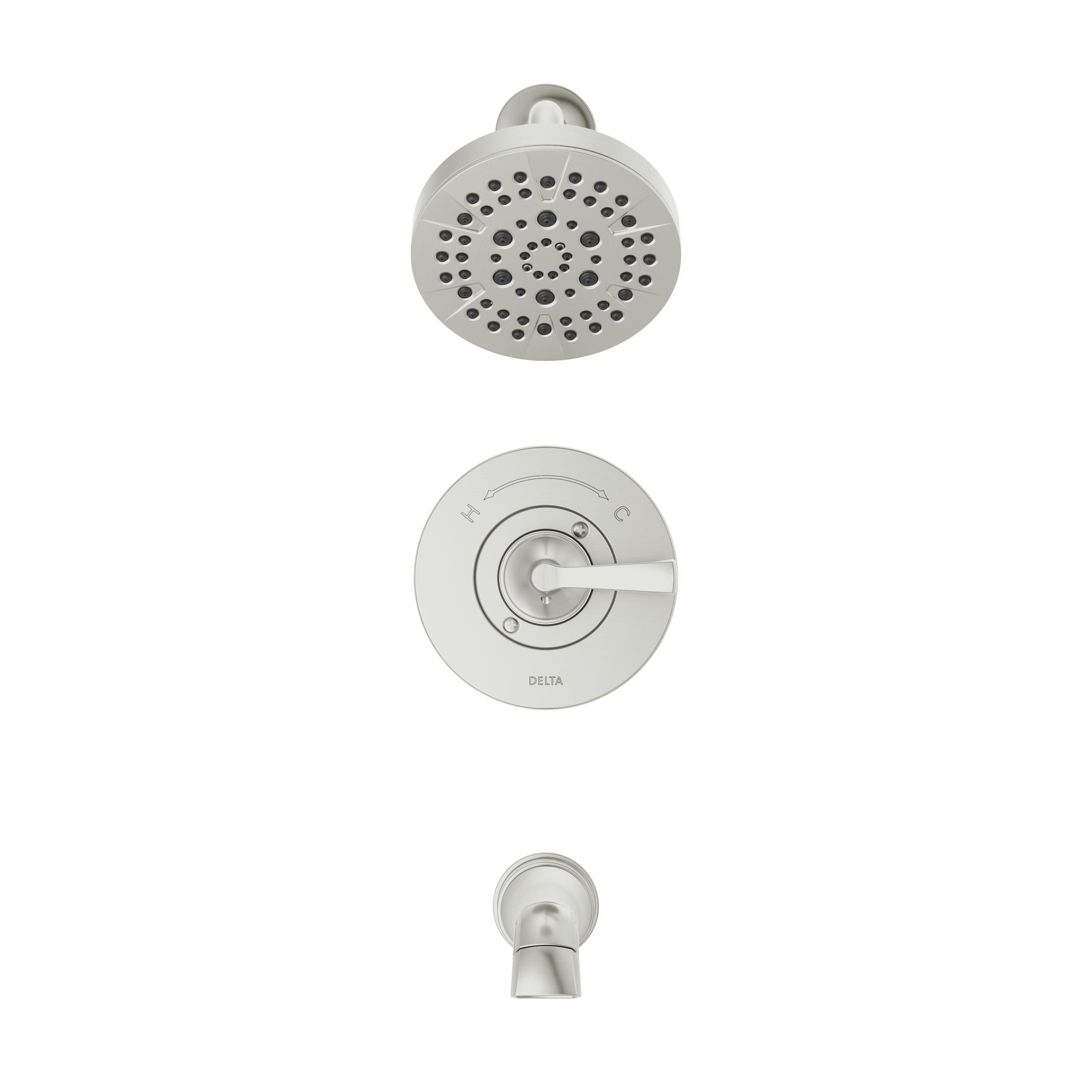 Monitor® 14 Series Tub and Shower in Stainless 144822-SS | Delta