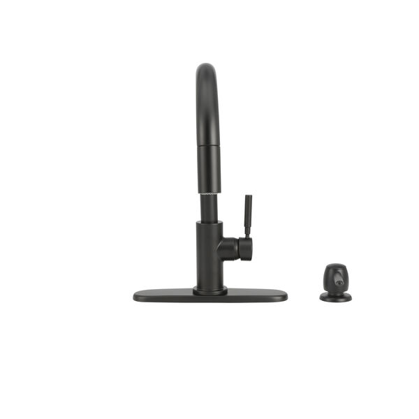 Single Handle Pull-Down Kitchen Faucet with Soap Dispenser (Recertified)