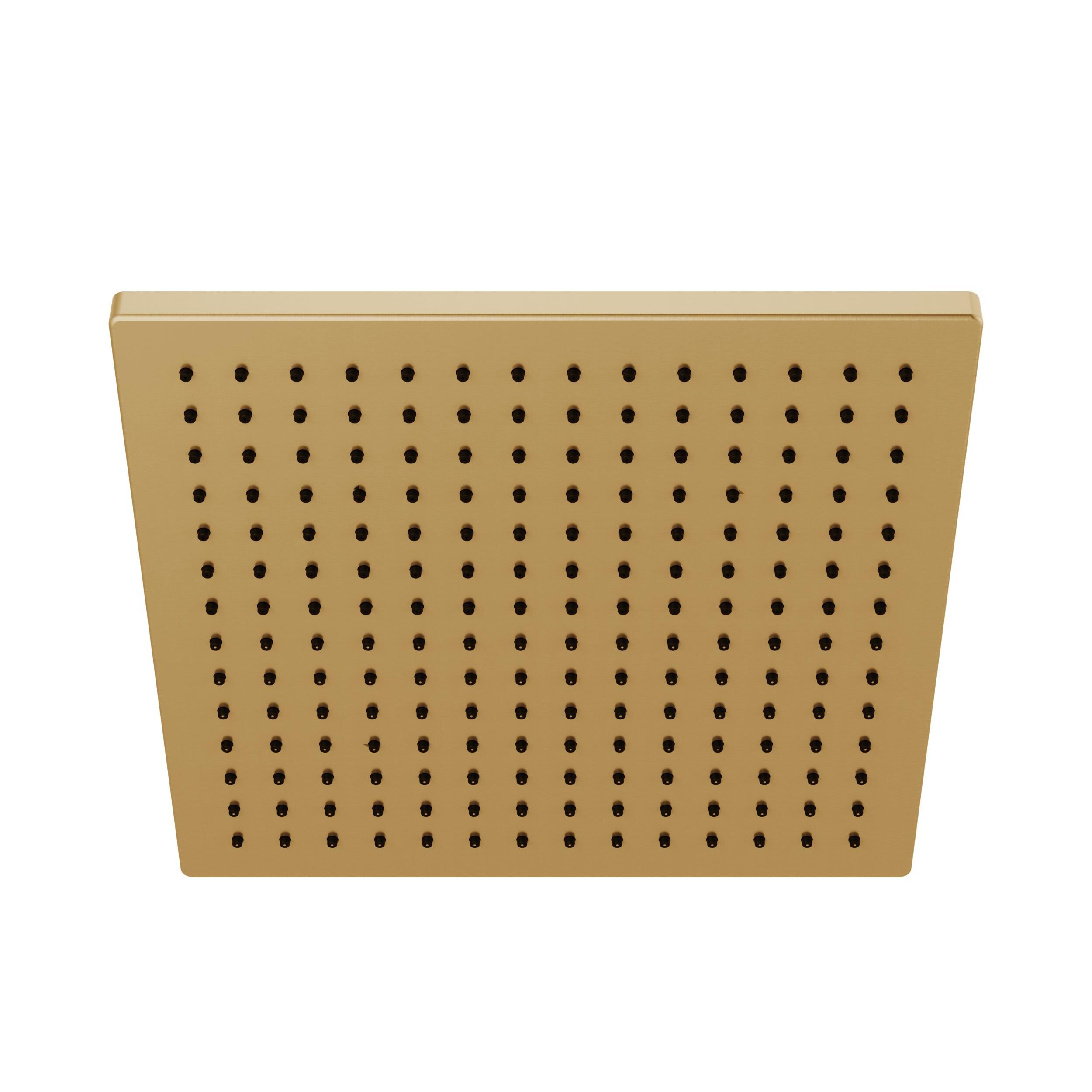 バナナ官帽蛇头42mm Single-Setting Metal Raincan Shower Head in Champagne Bronze 52159