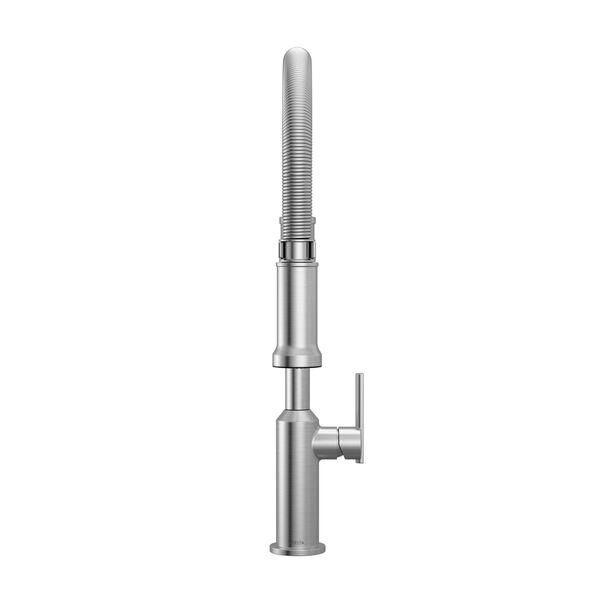 Single Handle Pull-Down Kitchen Faucet With Spring Spout