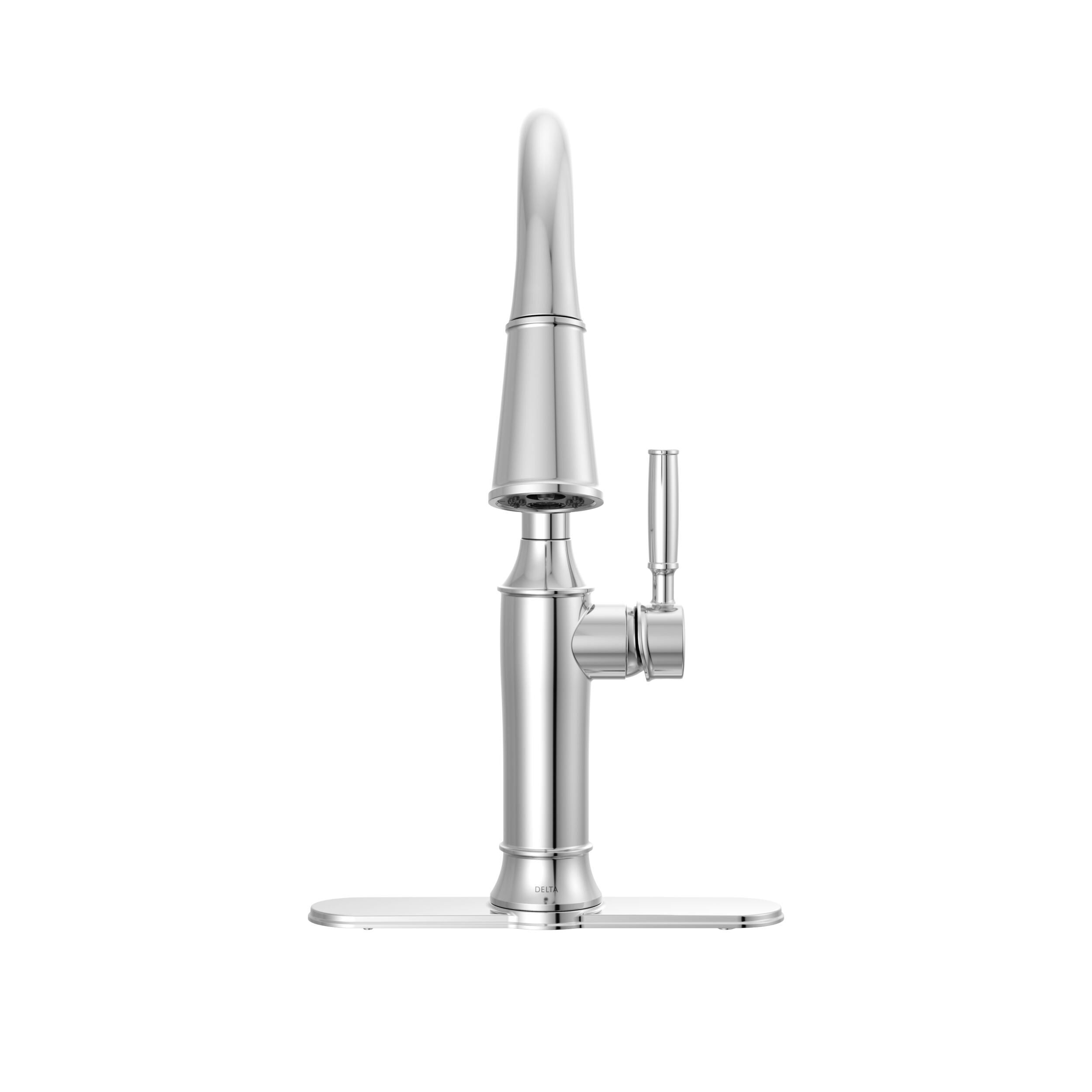 Single Handle Pull-Down Kitchen Faucet in Lumicoat® Chrome 9184-PR