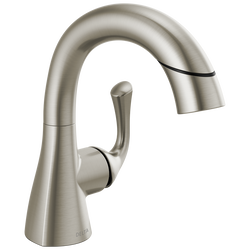 Single Handle Pull-Down Bathroom Faucet