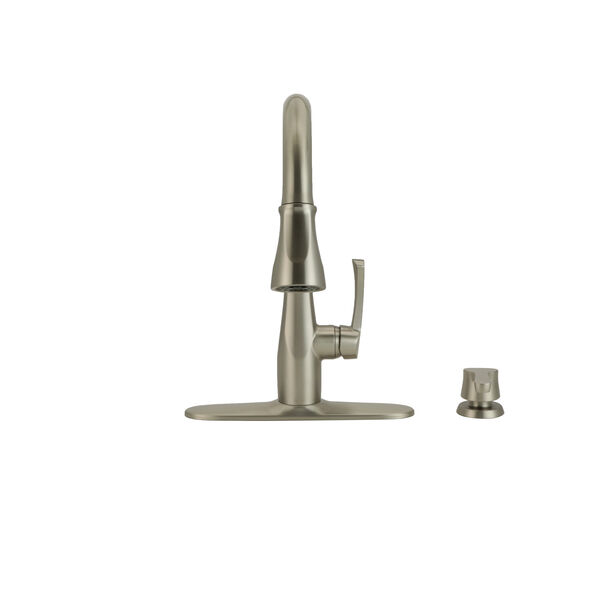 Single Handle Pull-Down Kitchen with Soap Dispenser and ShieldSpray Technology