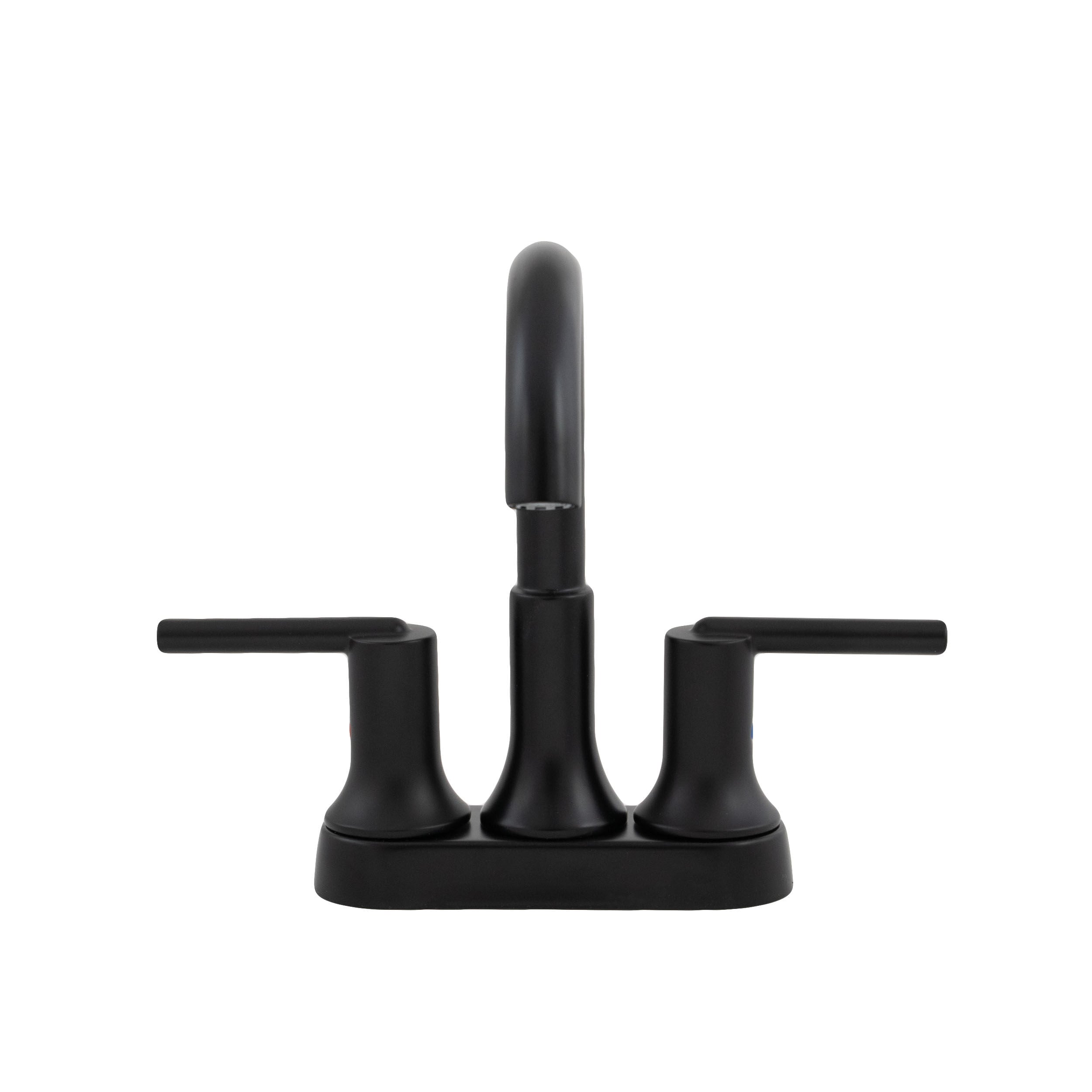 Two Handle Centerset Bathroom Faucet in Matte Black 2559-BLMPU-DST