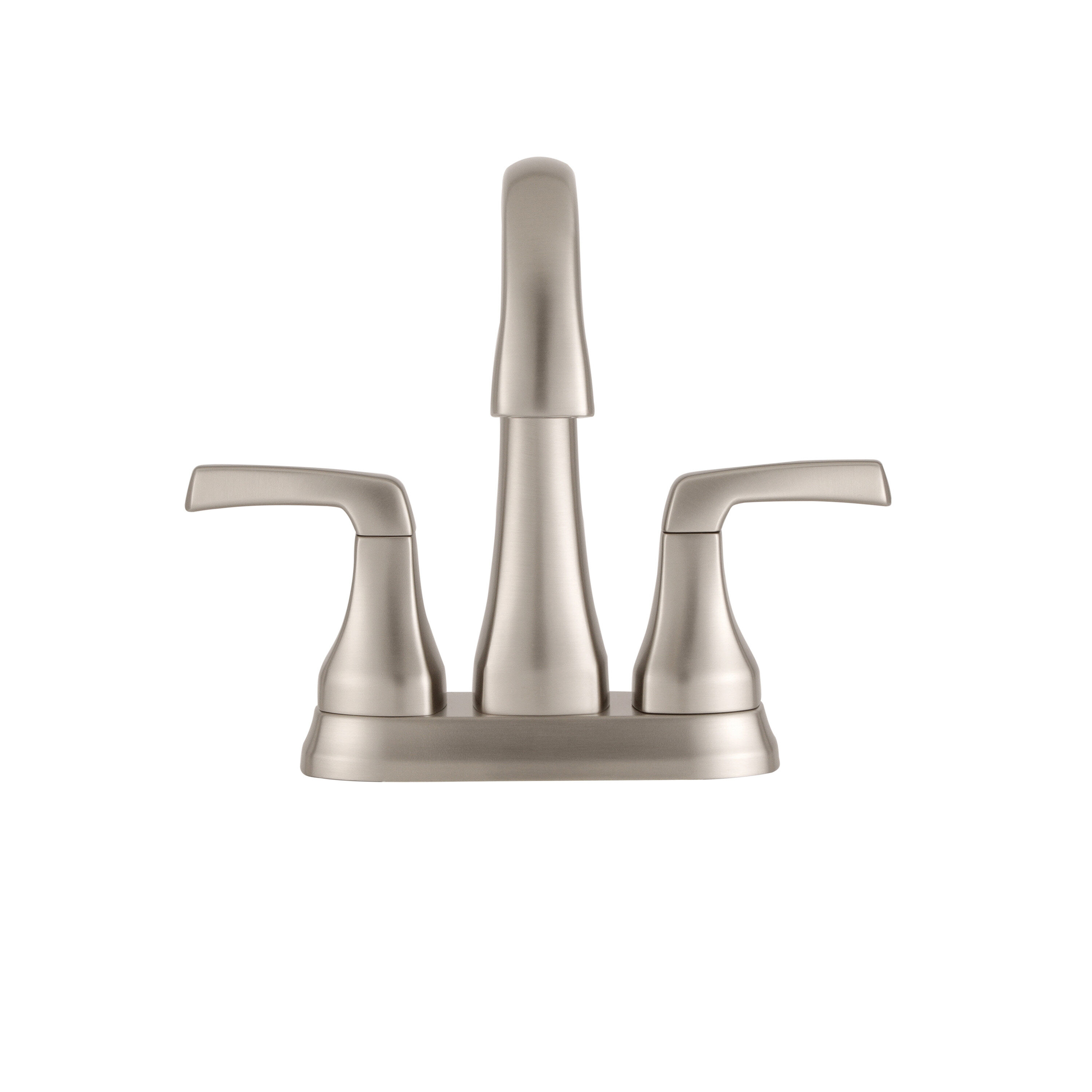 Two Handle Centerset Bathroom Faucet in Spotshield Brushed Nickel