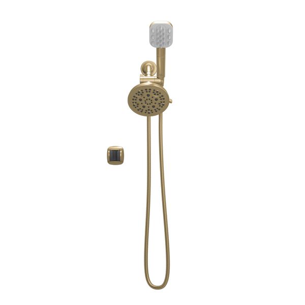 Detangling Hand Shower with 5- Setting Showerhead Bundle