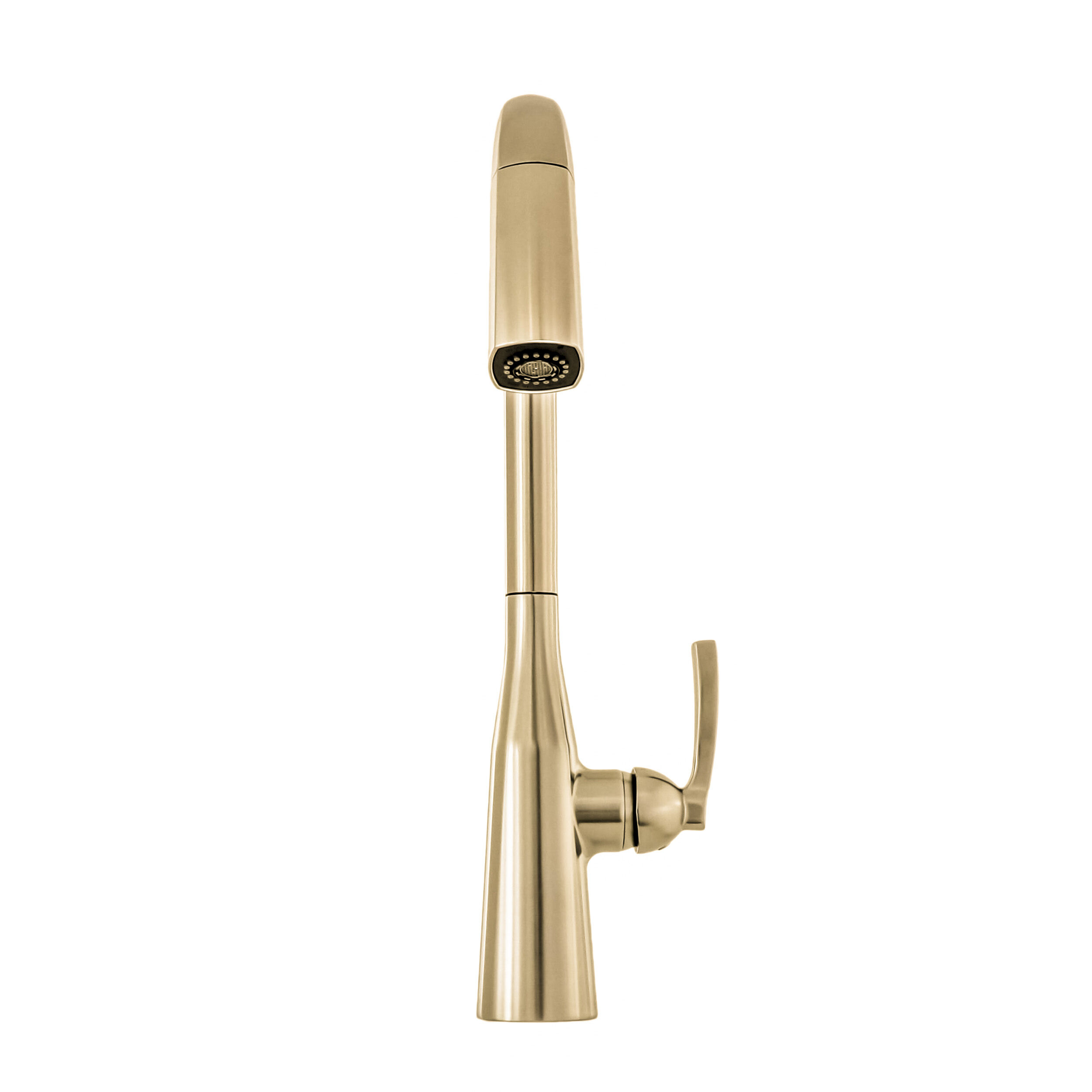 『Sparkle』 Single Handle Pull-Down Kitchen Faucet in Lumicoat® Champagne
