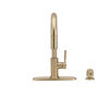 Single Handle Pull-Down Kitchen Faucet with Soap Dispenser