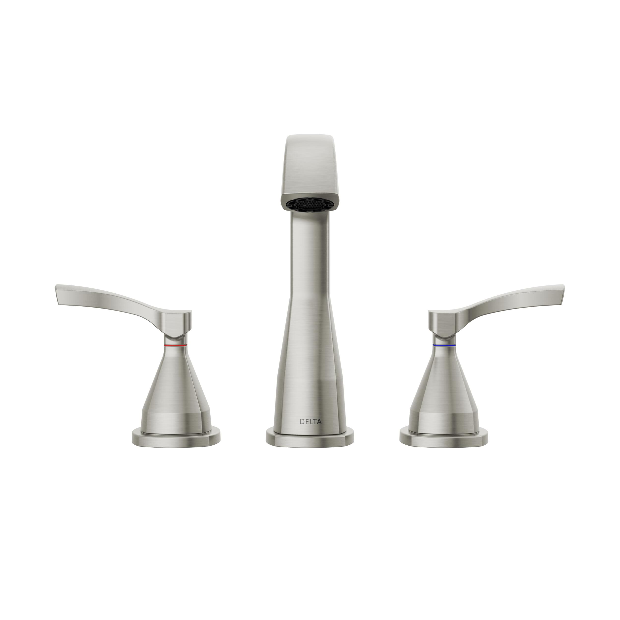 Two Handle Widespread Bathroom Faucet in Lumicoat® Stainless 35776