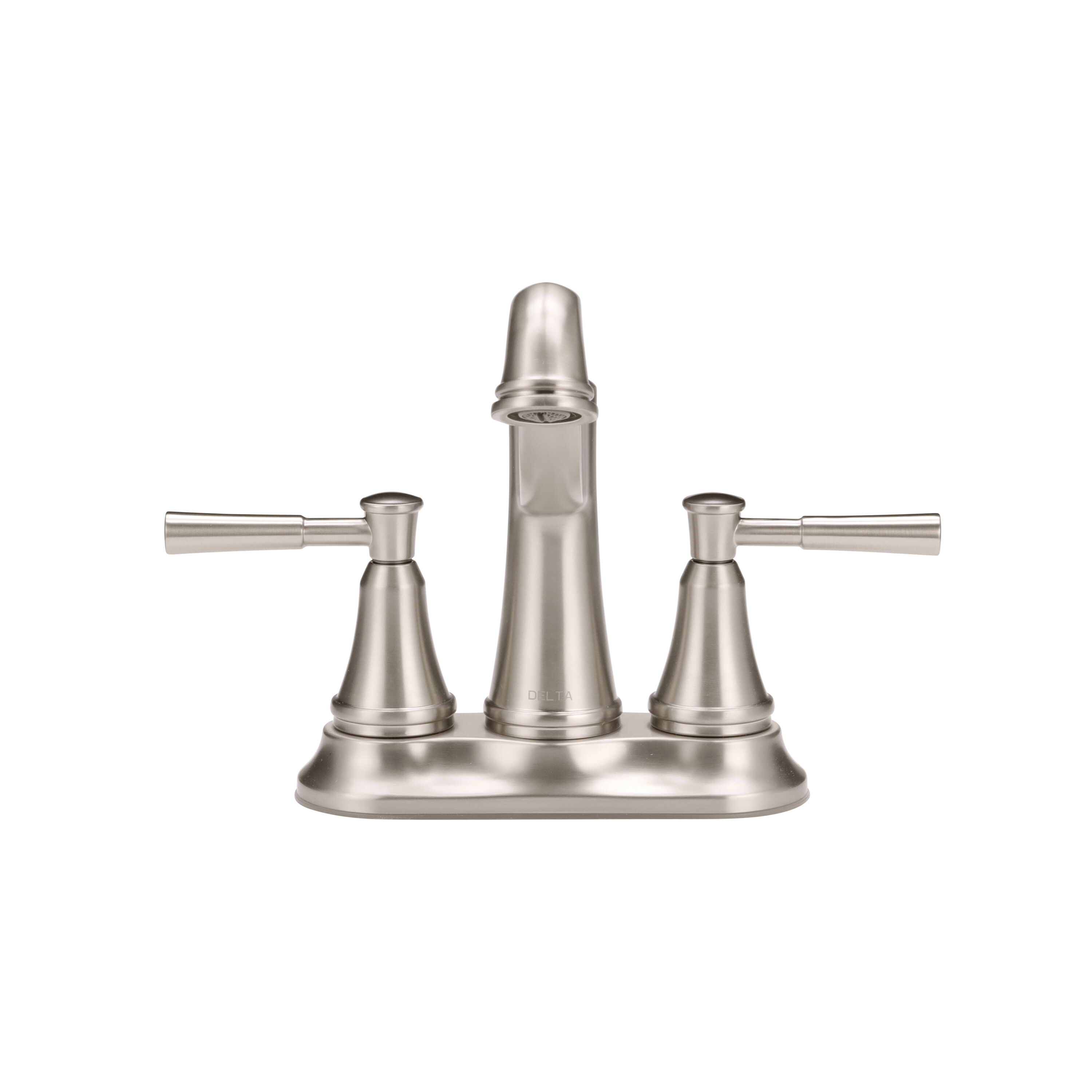 Two Handle Centerset Bathroom Faucet in Spotshield Brushed Nickel