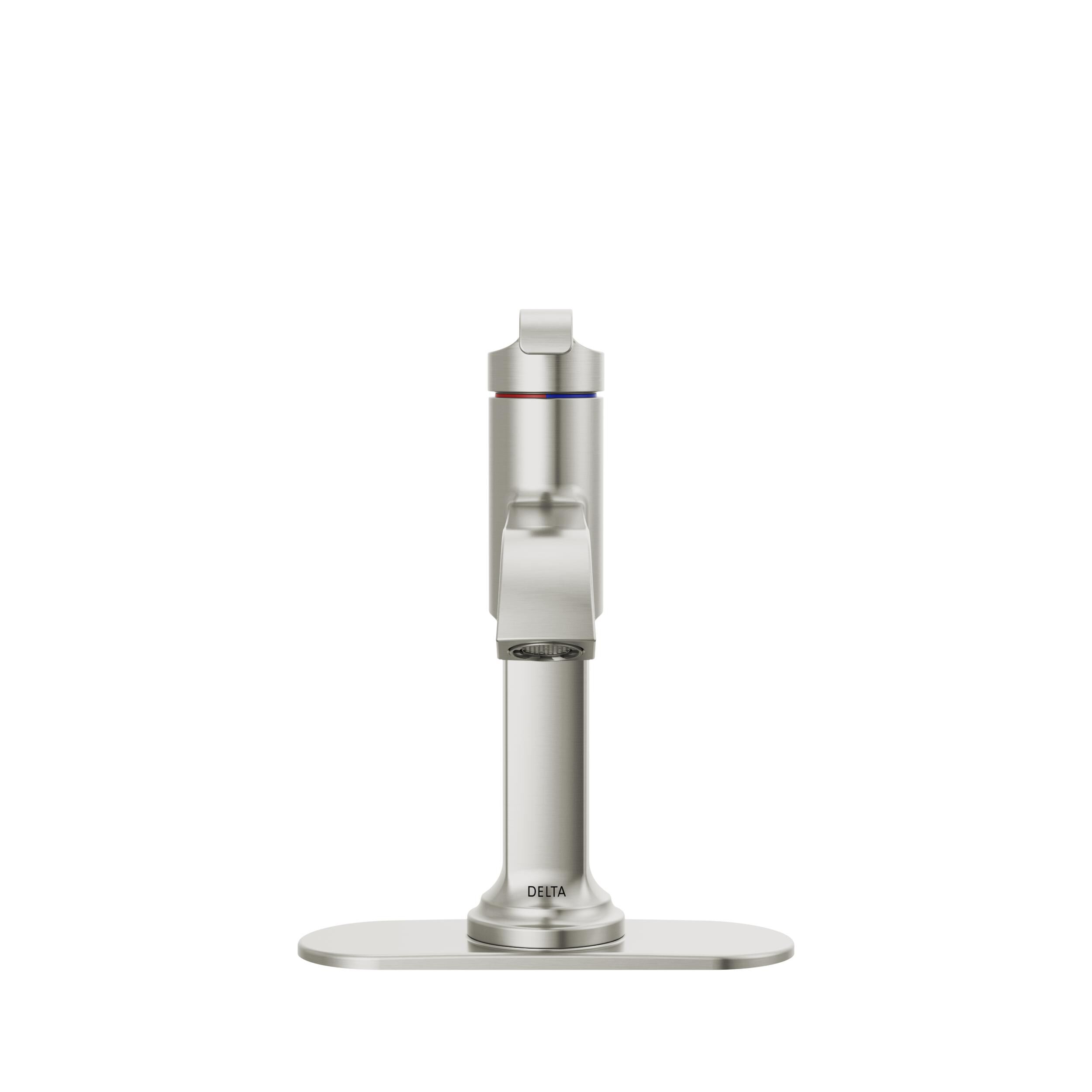 Single Handle Bathroom Faucet in Lumicoat® Stainless 589-SS-PR-LPU