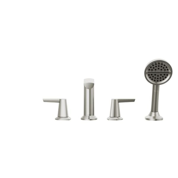 4-Hole Roman Tub Trim with Hand Shower