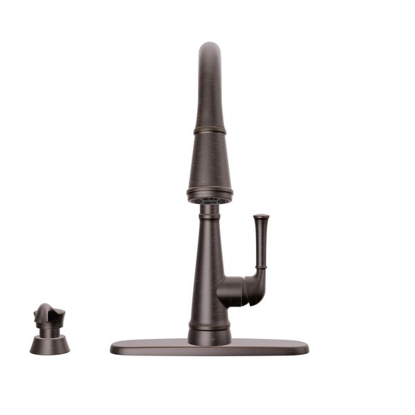 Single Handle Pull-Down Kitchen Faucet with Soap Dispenser and ShieldSpray&reg; Technology (Recertified)